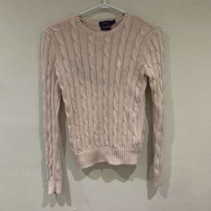 pink polo sweater
